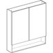 Зеркальный шкаф Geberit, Selnova Square 501.268.00.1, с 2-мя дверцами, ширина 80см, цвет белый глянец - 3