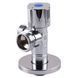 Кран кульовий кутовий подвійний SELBA 1/2&Prime;х 1/2&Prime;х3/4&Prime; DOUBLE (SL1599) - 2