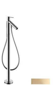 Смеситель для ванны, Hansgrohe Axor Starck однорычажный, напольный, цв полир. бронза