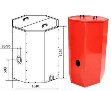 Бак для пелет Atmos H0047
