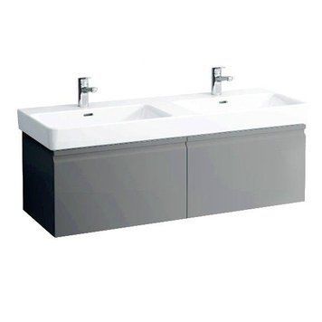 Тумба Laufen PRO S 1260*450*390мм, для умивальника 814968, з 2-ма висувн. ящ., 2-ма внутр. висувн. ящ., колір сірий графіт