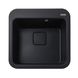 Гранітна мийка Globus Lux BARBORA чорний металік 510х510мм-А0001 - 1