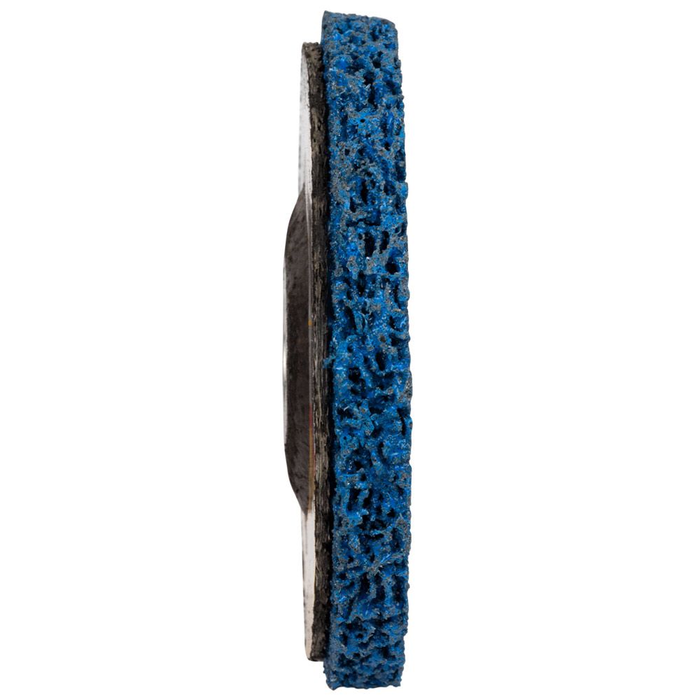 Круг Зачистной Из Нетканого Абразива (Коралл) Т27 Ø125×22.23Мм Синий Средняя Жесткость