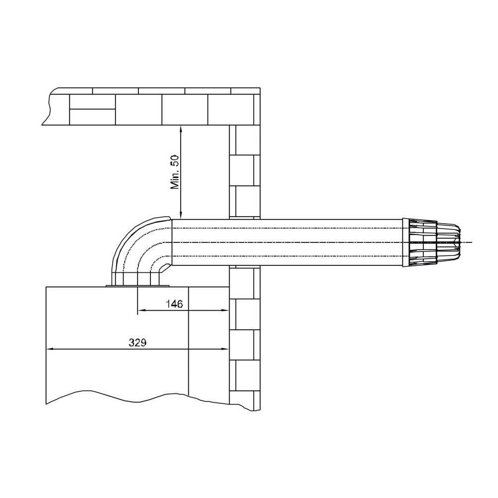 Комплект для коаксіального димоходу Airfel Стандарт 1000 мм