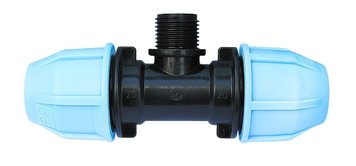 Трійник VS Plast 3003 25x1/2"Нx25 мм зовнішня різьба