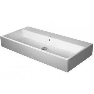 Умывальник Duravit Cersanit VERO AIR 100*47см, без отв. под смеситель, с переливом, шлифованный