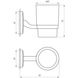 Стакан для ванной Perfect sanitary appliances Globus Lux RM 1101 - 6