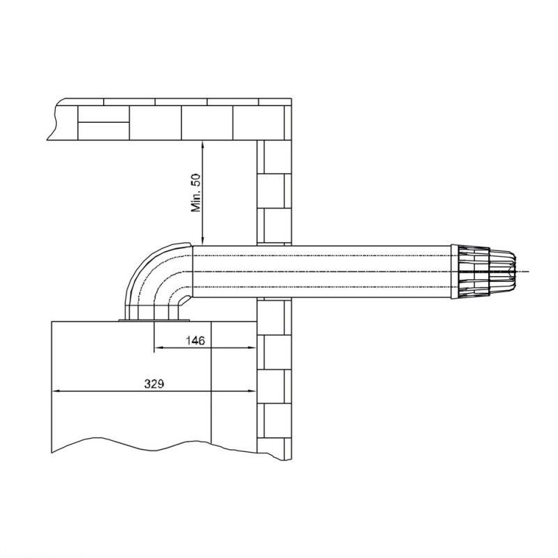 Комплект для коаксіального димоходу Airfel Стандарт 1000 мм