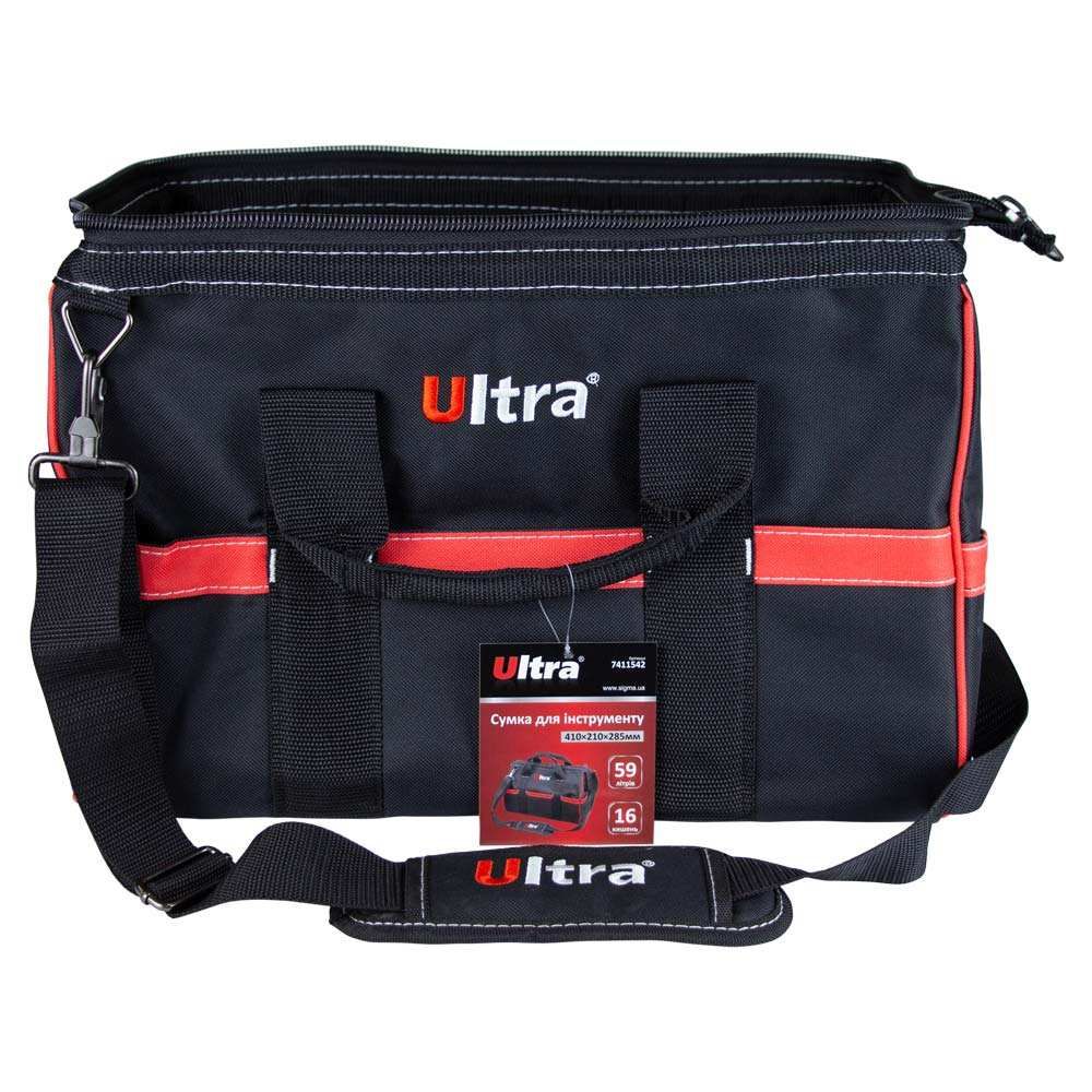 Сумка для інструменту Ultra, 16 кишеньок 410×210×285 мм 25 л.