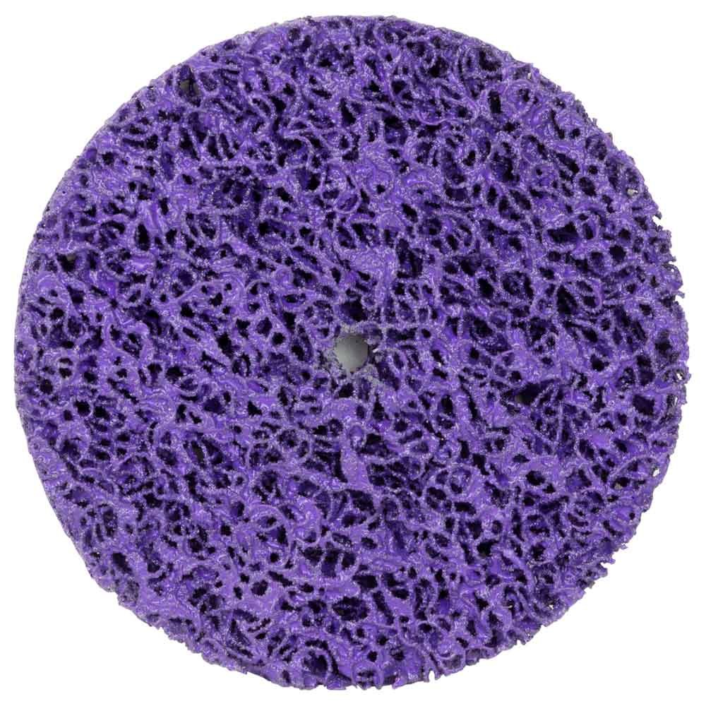 Круг Зачистной Из Нетканого Абразива (Коралл) Ø125Мм Без Держателя Фиолетовый Жесткий