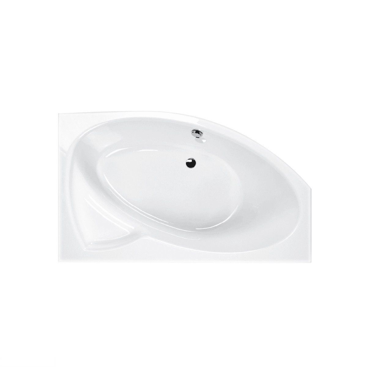 Акрилова ванна PAA VACE/L/00 CELLO на рамі правостороння 1700х1100+PACEA/L/00 Фронтальна панель, білий
