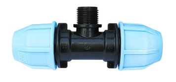 Трійник VS Plast 3003 25x3/4"Нx25 мм зовнішня різьба