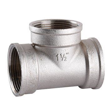 Тройник никелированный 1 1/2&Prime;ВР х 1 1/2&Prime;ВР х 1 1/2&Prime;ВР VA, литейный A0207-1А(нк)