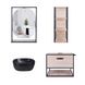 Комплект мебели для ванной Qtap тумба + раковина + зеркало + стеллаж QT044TA42968 - 1