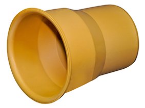 Патрубок з'єднувальний розтруб труби ПВХ / чавунна труба 110 (3262516010).