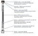 Шланги для змішувачів Solomon HY6201 A М8х1/2" 0,6 м LONG-штуцер 70мм ПАРА в блистері SH2006 - 2