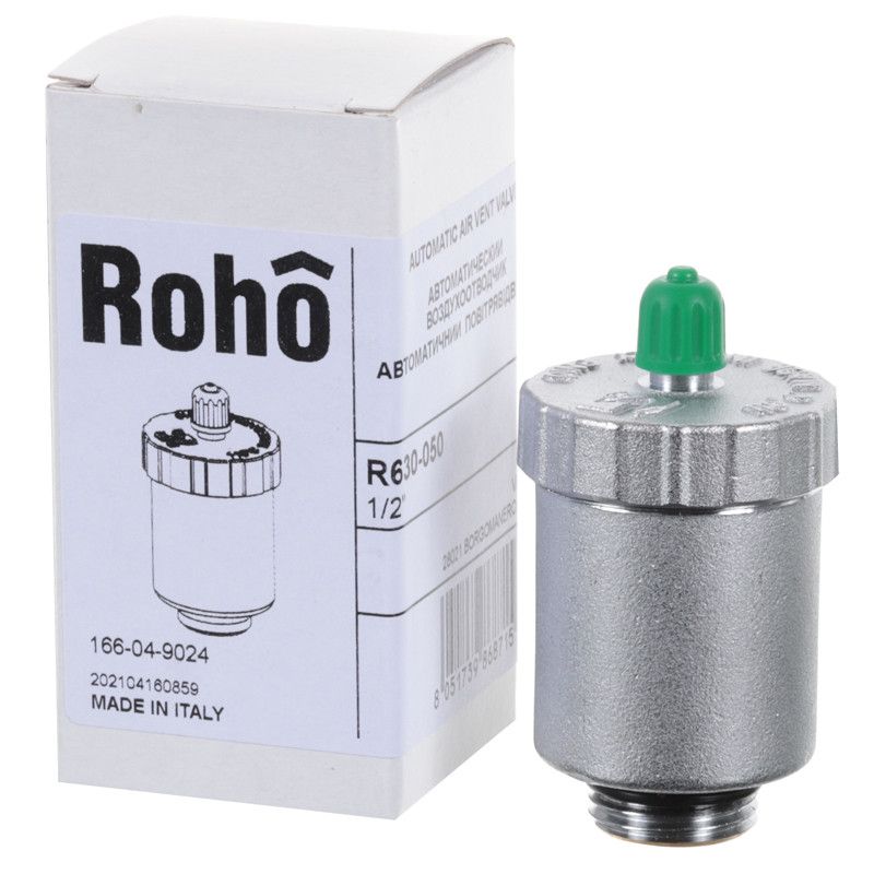 Автоматичний вентиль випуску повітря Roho R630-050 - 1/2" (нікель) (RO0155)