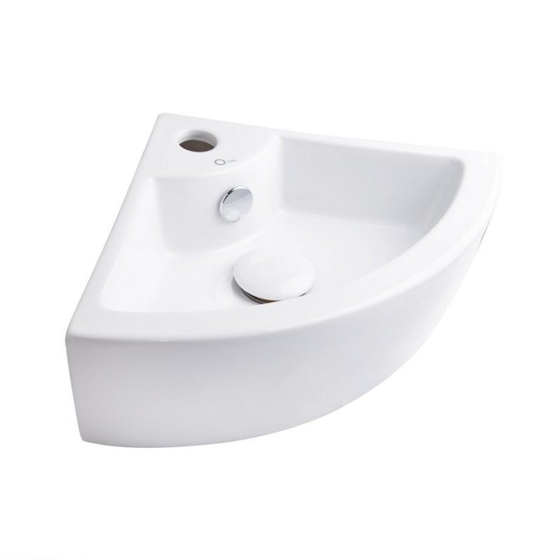 Раковина Q-tap Kiwi WHI 4299/F008 с донным клапаном