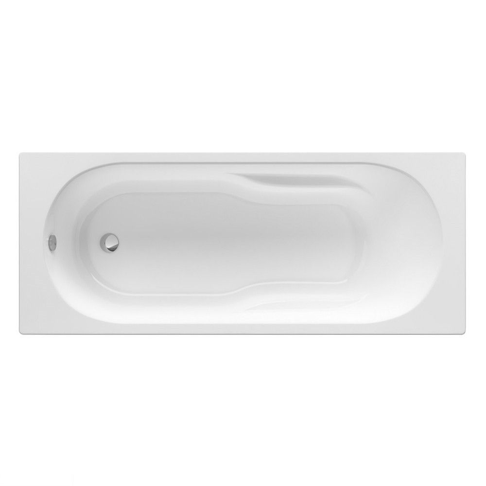 Ванна 150*70см, акрилова, прямокутна, з регульованими ніжками в комплекті, об'єм 158л, колір білий Roca GENOVA