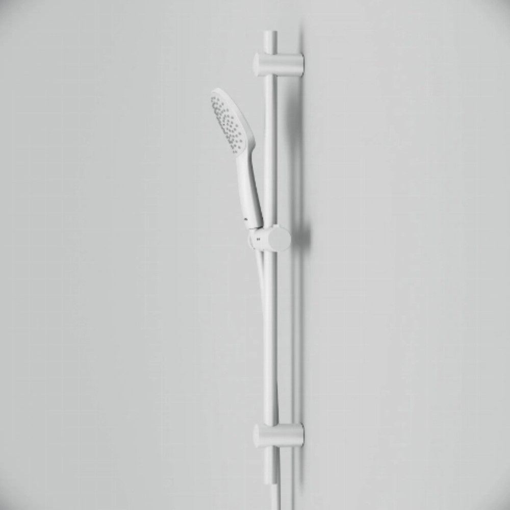 Душовий комплект Gem F0190033: ручний душ d 110 мм (1 функція), штанга 700, шланг 1750 мм, білий