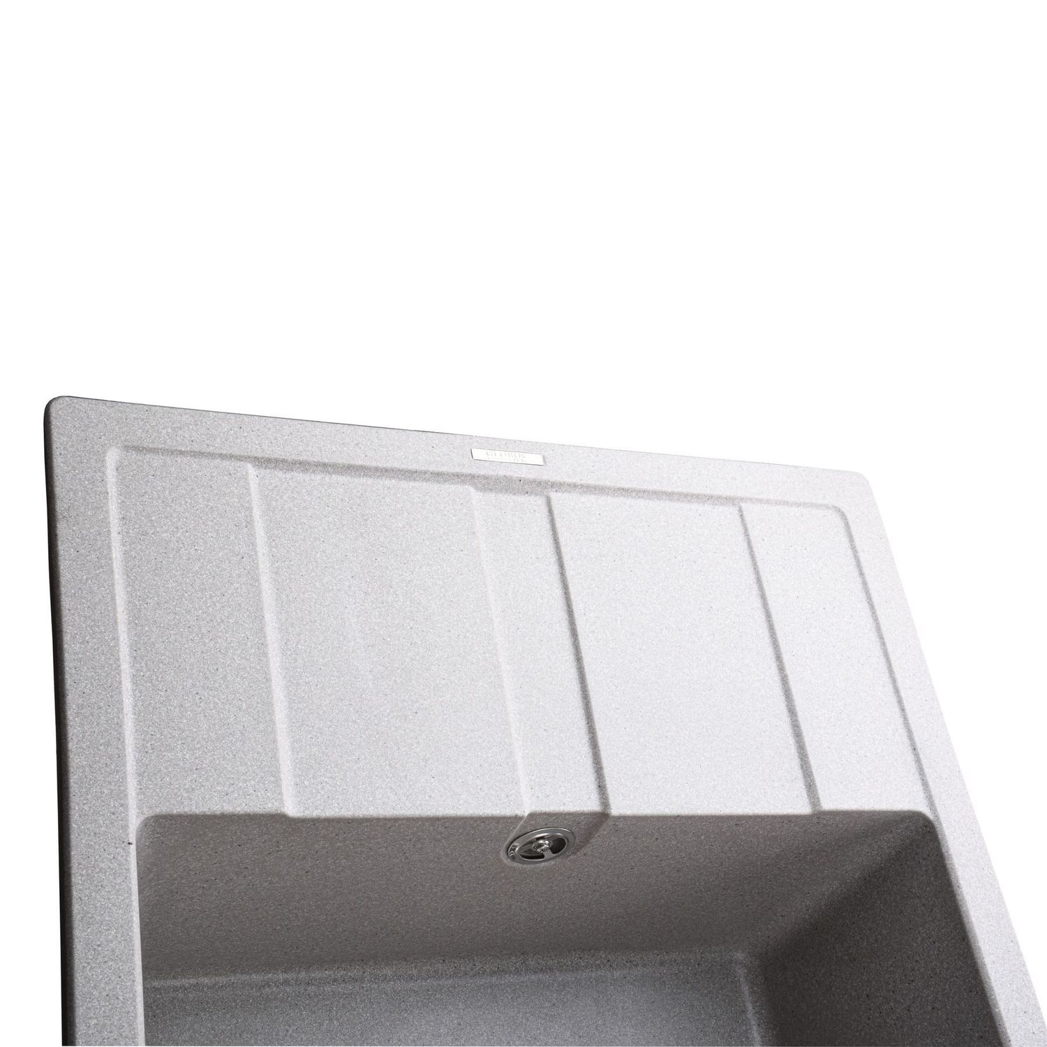 Гранітна мийка Globus Lux ONE сірий камінь 650x500мм-А0005