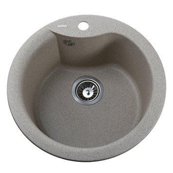 Гранитная мойка Globus Lux ORTA миндаль 485