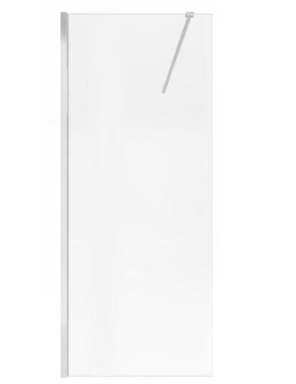 Душевая перегородка Qtap Walk-In Standard CRM209.C8 90х190 см, стекло Clear 8 мм, покрытие CalcLess