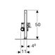 Монтажный элемент для душа, Geberit Duofix 111.593.00.1, для высоты стяжки 65-90 мм - 4
