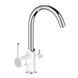 Смеситель кухонный на две воды MIXXUS PREMIUM EDEM 021 (WHITE) (MI5924)