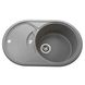 Гранітна мийка Globus Lux LUISE сірий камінь 780x500мм-А0005 - 1