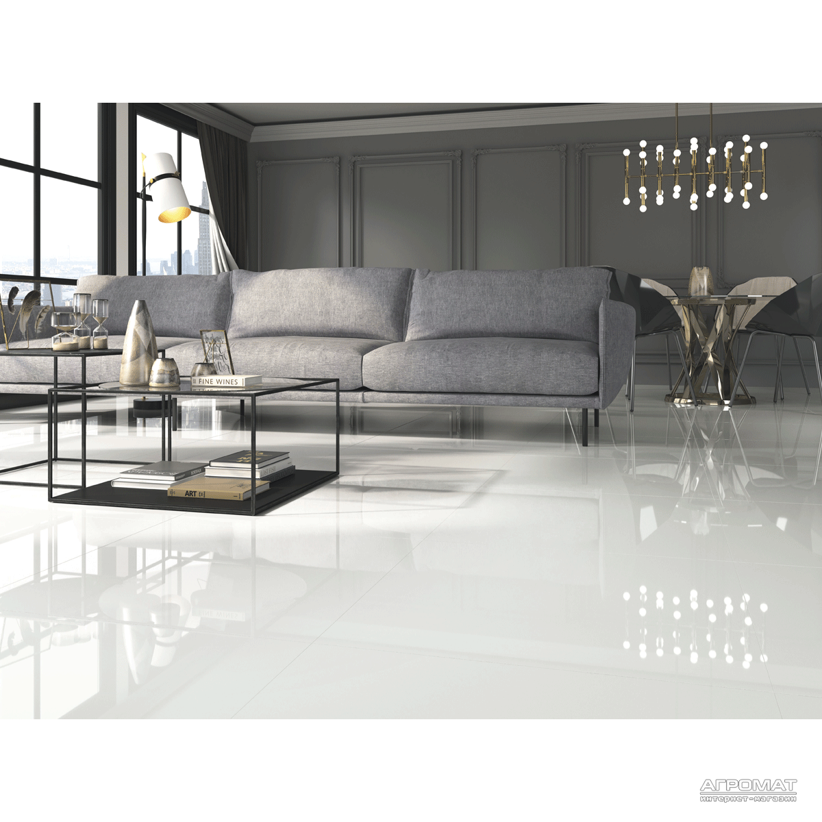Плитка CRYSTAL WHITE POLISHED RECT