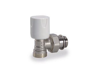 Кран радиаторный Luxor с ручной регулировкой угловой 1/2' o-ring (с уплотнением) Easy RS 119