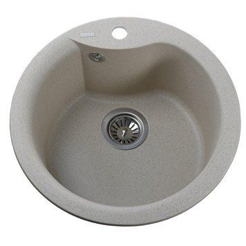 Гранитная мойка Globus Lux ORTA песчаный 485