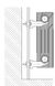 Кронштейн секційного радіатора CRISTAL NS-1013 кутовий білий 85x56x48мм (кратно 2) - 3