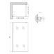 Душевая перегородка Qtap Walk-In Standard CRM201.C8 100х190 см, стекло Clear 8 мм, покрытие CalcLess - 6