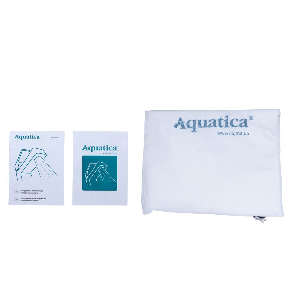 Смеситель S19 &Oslash;35 Для Ванны Aquatica, Гусак Прямой 100Мм, Дивертор Встроенный Картриджный Ss (Ht-2C171P)
