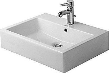 Раковина Duravit Cersanit VERO 59,5*46,5см, з 1м отвором під змішувач, з переливом, з покриттям WonderGliss
