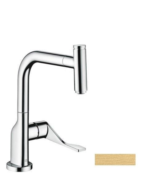 Axor Citterio Select Смеситель для кухни, однорычажный, с выдвижным душем, цвет шлиф. золото