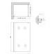 Душевая перегородка Qtap Walk-In Standard CRM2011.C8 110х190 см, стекло Clear 8 мм, покрытие CalcLess - 6