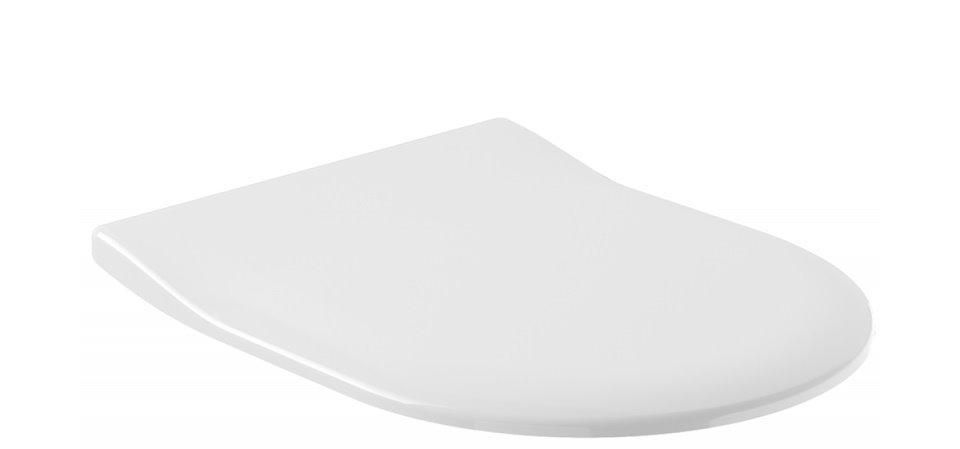 Сиденье с крышкой для унитаза Villeroy&Boch SlimSeat SUBWAY 2.0, с функцией Quick Release и Soft Closing, белый альпин