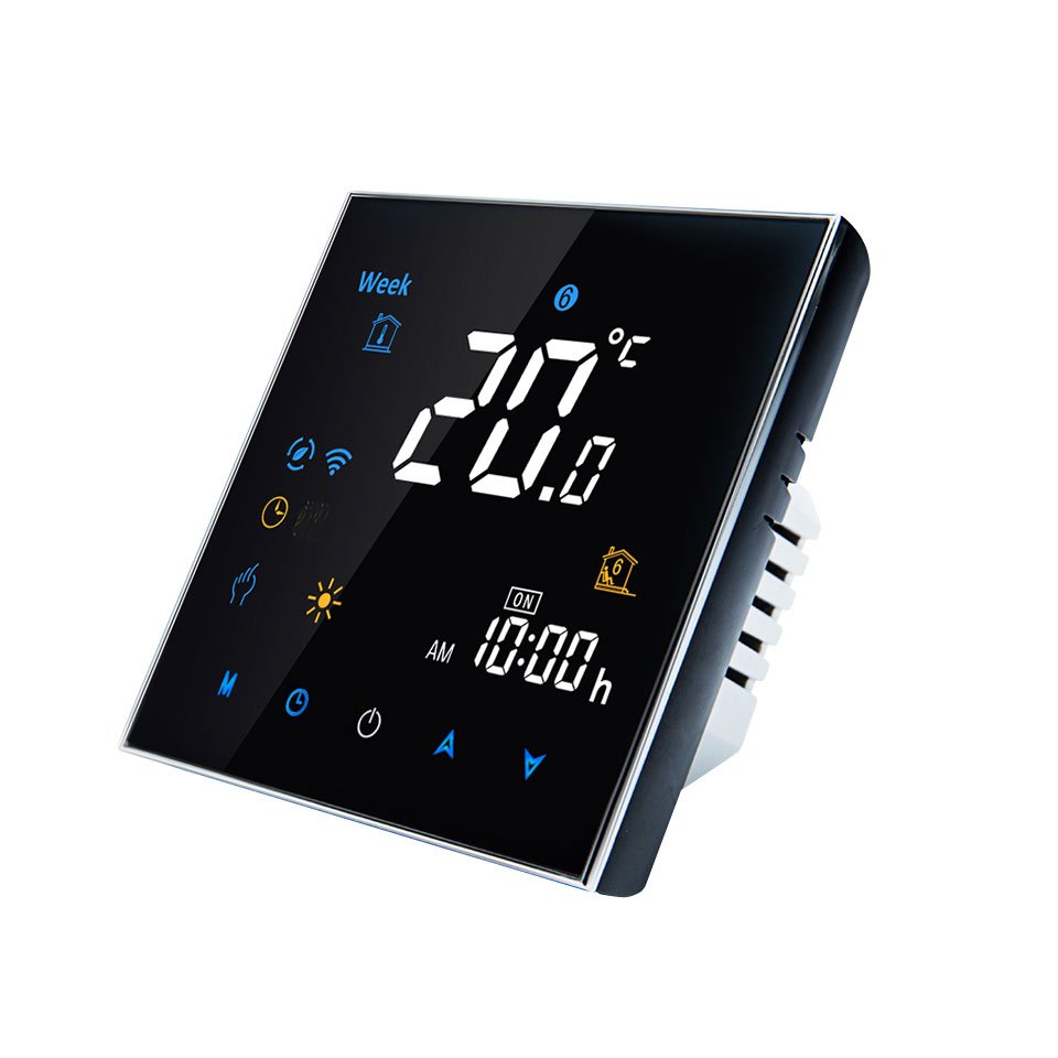 Проводной недельный термостат(16A+NTC) с WiFi BHT-3000-GBLW