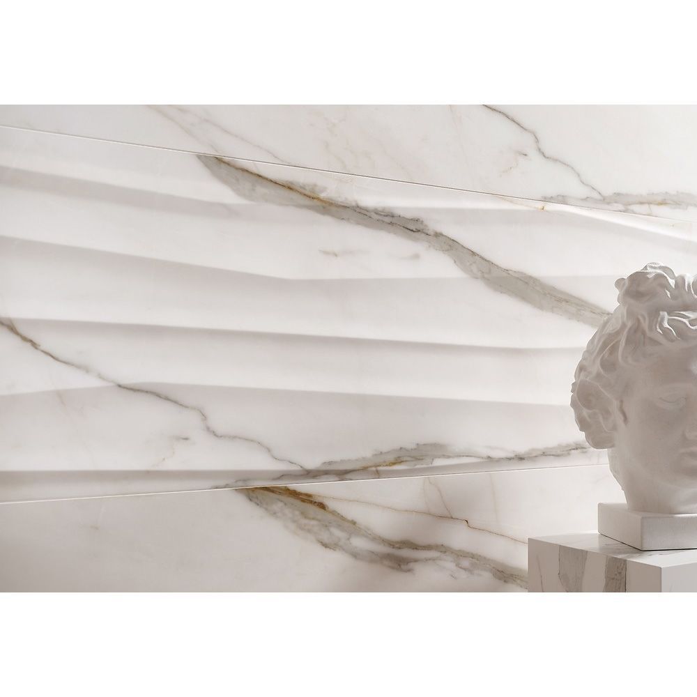 Плитка COSIMA WHITE STRUCTURE SATIN