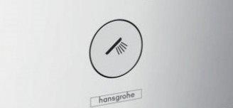 Кнопка з символом Ручний душ, Hansgrohe кольору чорний, з/ч