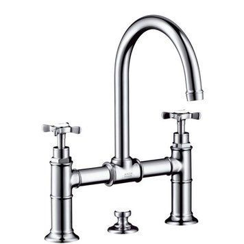 Смеситель для раковины Hansgrohe Axor Montreux на три отверстия, двухвентильный