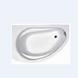 Ванна асиметрична 145x85 см, ліва, кольору білий, в комплекті з ніжками SN14 Kolo 5534000 SUPERO - 1