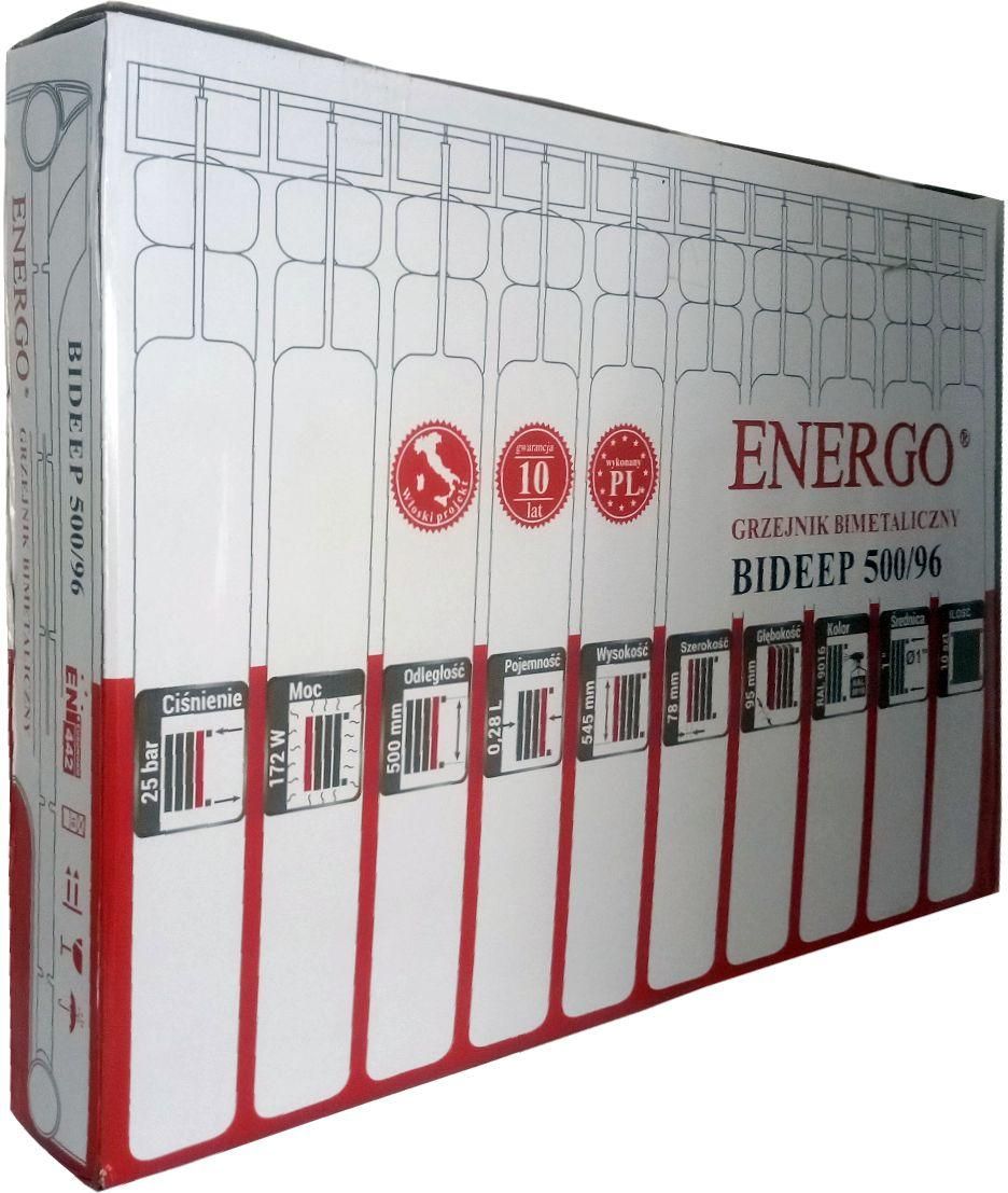Радіатор біметалевий секційний ENERGO BIDEEP 500/96 (кратно 10)