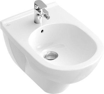 Біде підвісне Villeroy&Boch O.NOVO 36*56 см, колір білий С+