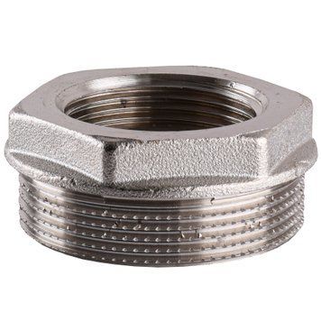 Футорка никелированная 2&Prime;НР х 1 1/4&Prime;ВР VA, штампованная А0756А(нк)