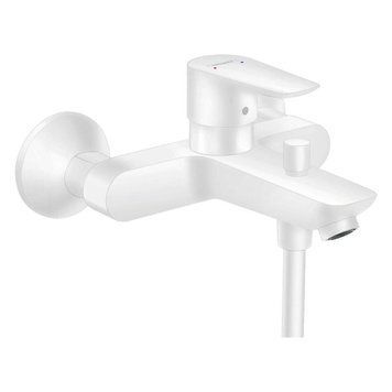 Змішувач для ванни, Hansgrohe Talis E одноручний, зовнішнього монтажу, матово-білий