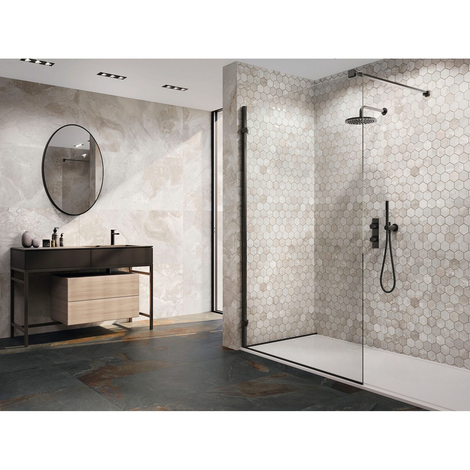 Плитка SLATE WHITE RECT. 60X120
